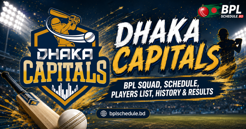 Dhaka Capitals BPL Squad, Schedule, Players List, History & Results