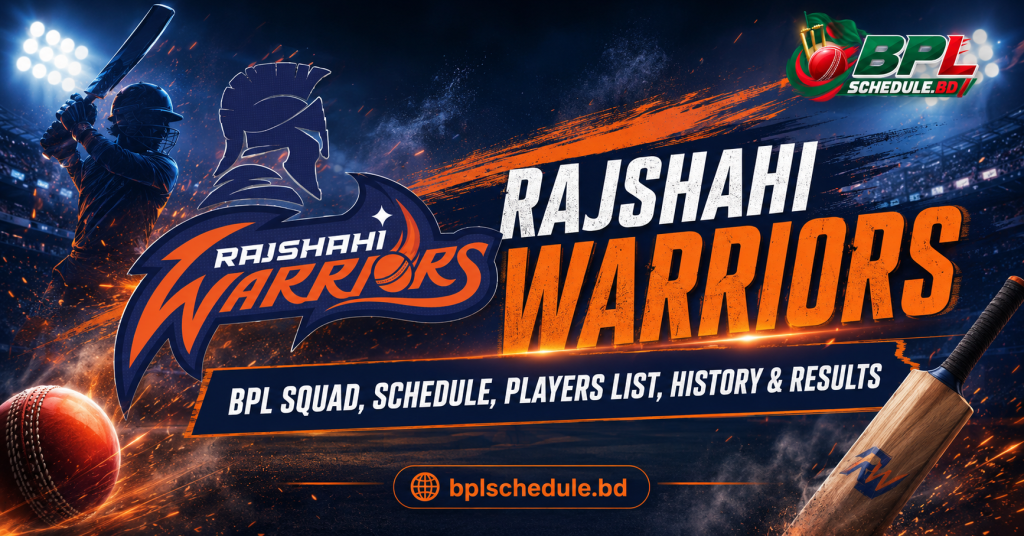 Rajshahi Warriors BPL Squad, Schedule, Players List, History & Results Rajshahi Warriors BPL Squad, Schedule, Players List, History & Results