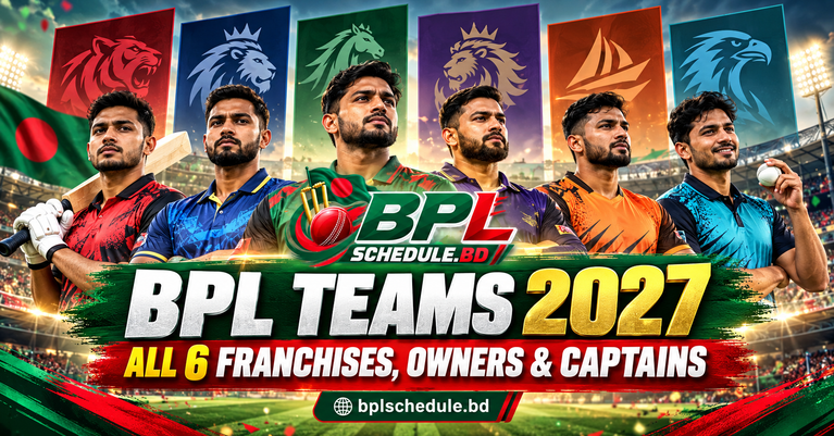 BPL Teams 2027 Complete Guide to All 6 Franchises, Owners & Captains